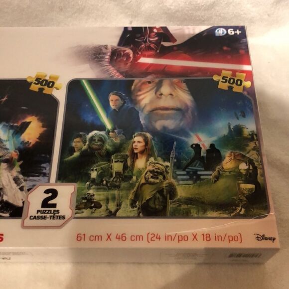 New Star Wars puzzles 500pc each. Prime lenticular puzzle - Picture 4 of 8